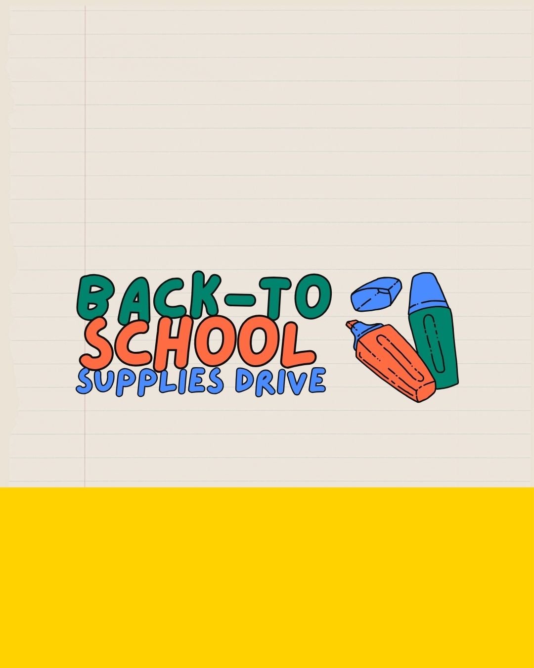 Event: Back to School Supplies Drive