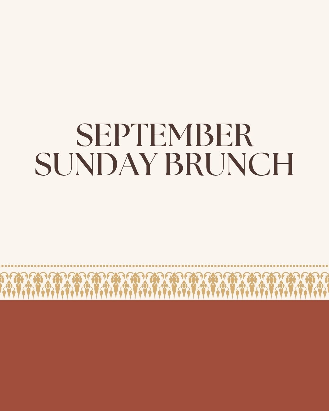 Event: September Sunday Brunch