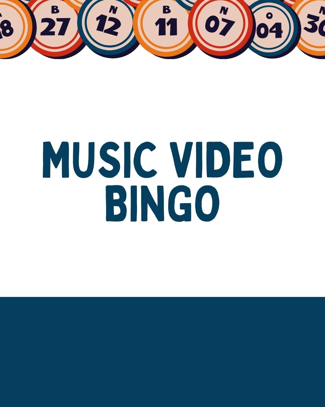 Event: Music Video Bingo
