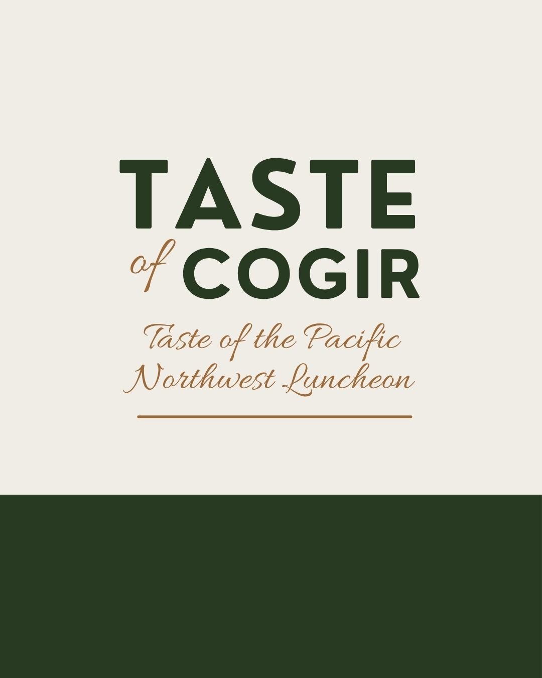 Event: Taste of the Pacific Northwest Luncheon