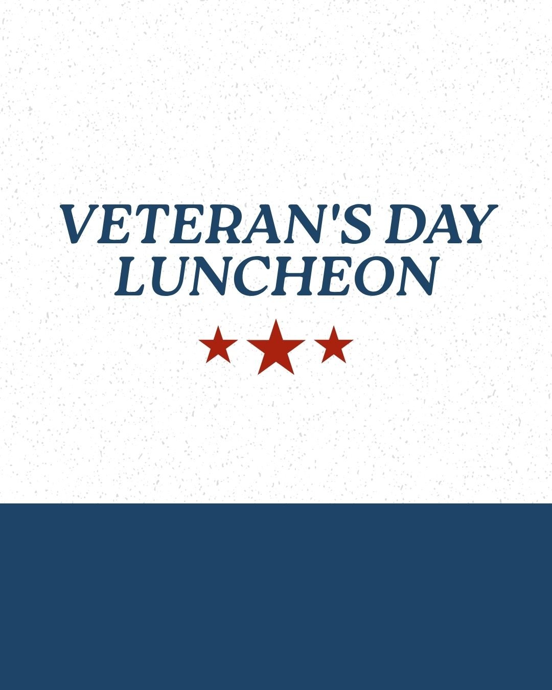 Event: Veterans Day Luncheon