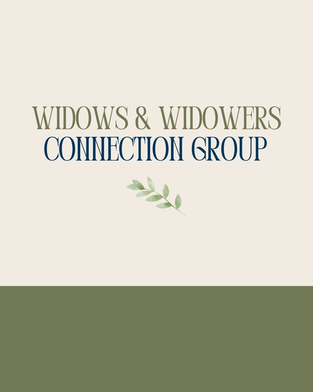 Event: Widows & Widowers Connection Group