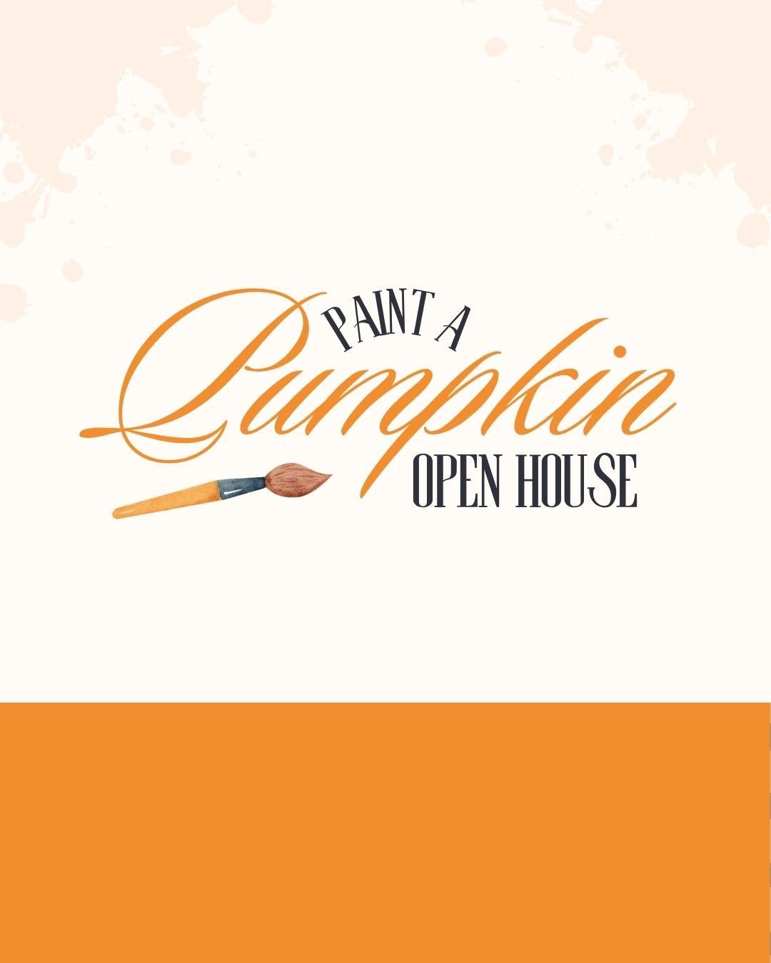 Event: Paint a Pumpkin Open House