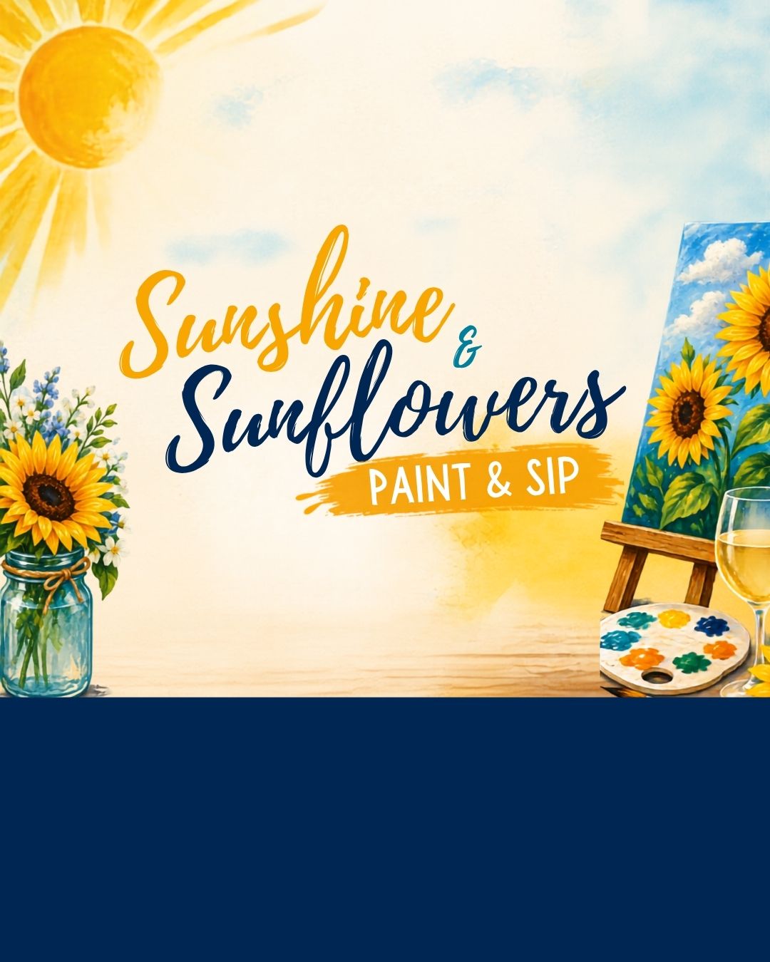Event: Sunshine & Sunflowers Paint and Sip Open House