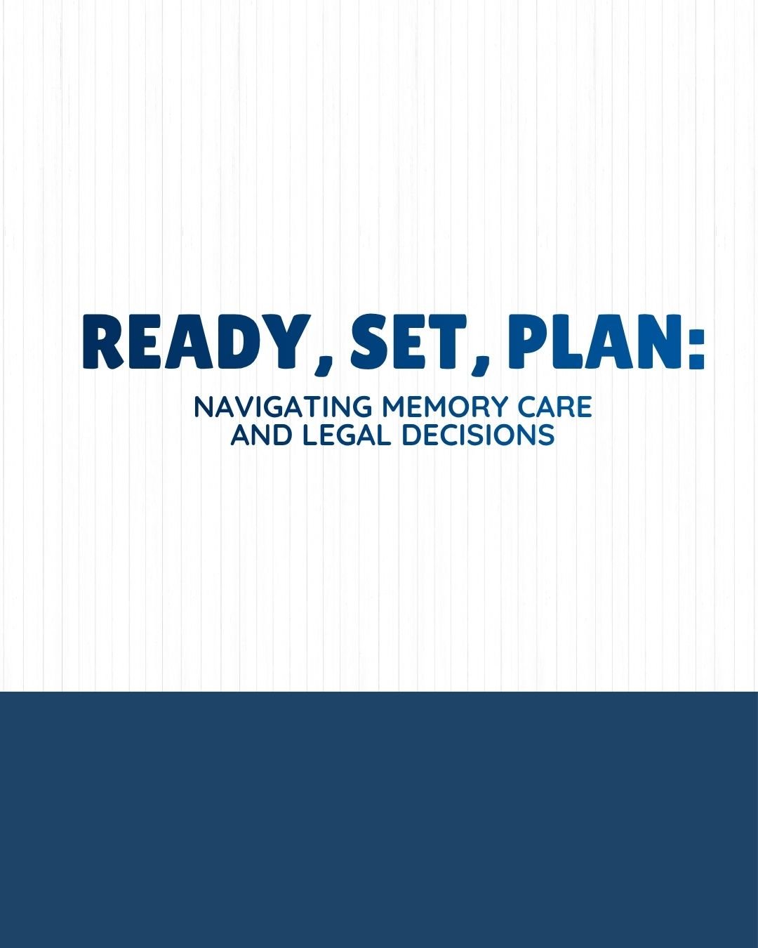 Event: Ready, Set, Plan!
