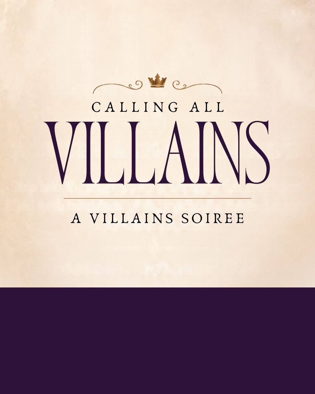 Event: A Villains Soiree
