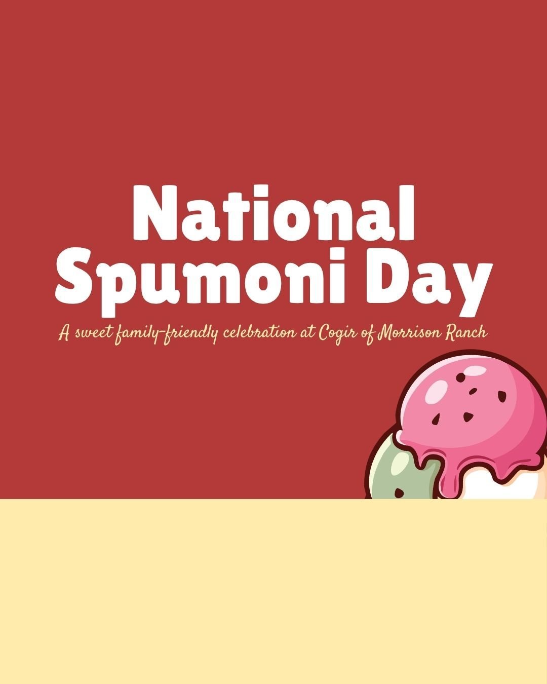 Event: National Spumoni Day